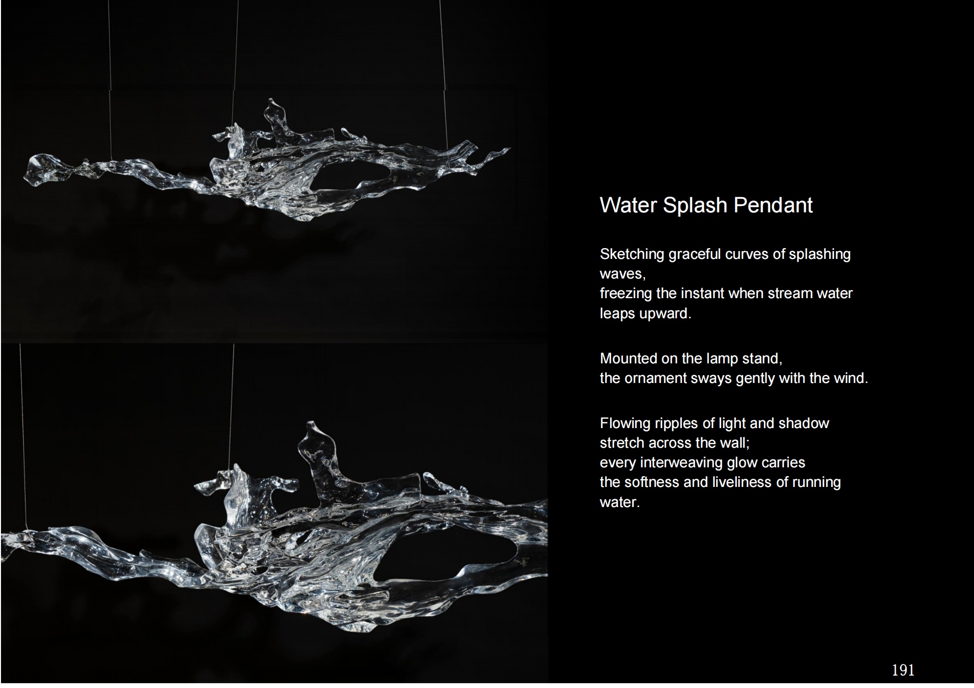 Water Splash Pendant Light A